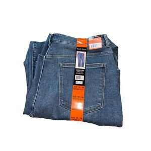 Well Worn Women's Wide Leg High Rise Jeans, Blue, 16/36